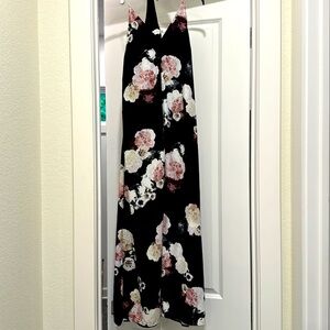 Keepsake Floral Maxi Dress, XS, front opening